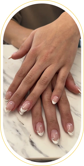 Manicure nail art acrylic